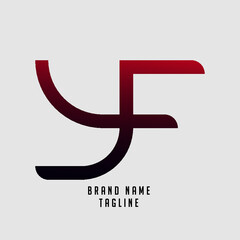 YF, FY initials logo, name initials logo, company initials logo, person initials logo