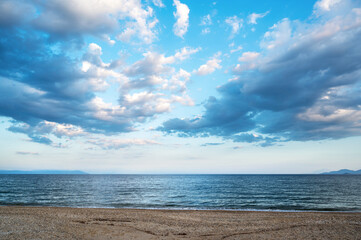 A beach and Aegean sea in Greece
