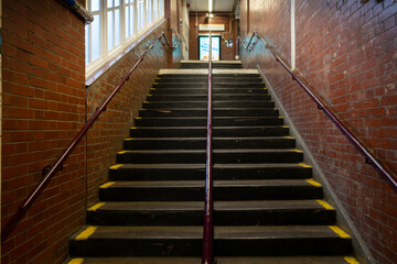 Fototapeta na wymiar Stairs in a metro station