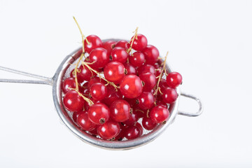 Fruit washed under running water