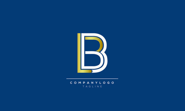 LBB Abstract initial monogram letter alphabet logo design