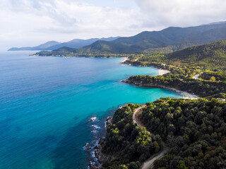 Fototapeta premium Port station in Stavros, Greece