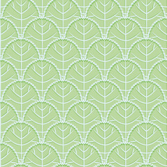 Vector cute shrub pattern seamless. Symmetric bush illustration background.