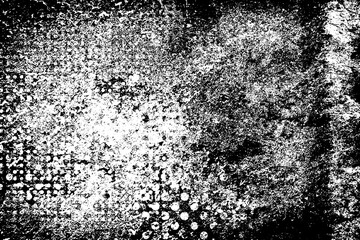 Grunge black and white. The grunge texture is monochrome. Pattern of dirt, dust, cracks, chips. Worn old surface