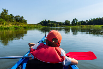 Child in kayak