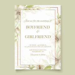 Wedding invitation card