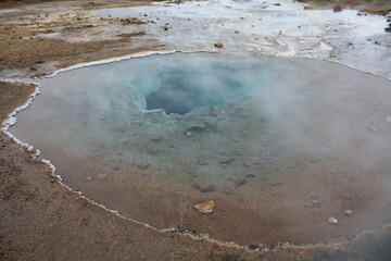 Geysir, heiße Quelle in Island. Beim Origial Geysir, Geysir