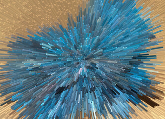 Pattern formed of image copper mineral Kovelin