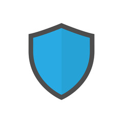 Shield icon symbol flat style
