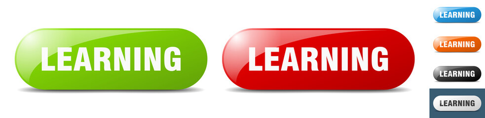 learning button. key. sign. push button set