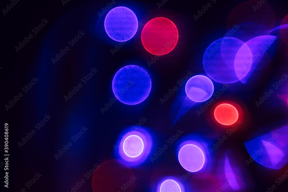Poster Beautiful bokeh abstract colored  Background texture for design.