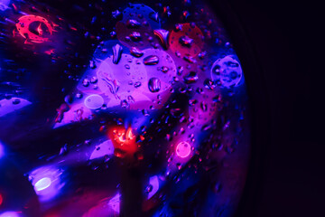 Abstraction multi colored water drop. Background pattern for design.