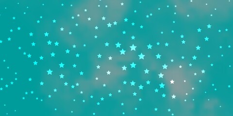 Dark BLUE vector texture with beautiful stars.