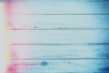 Obraz premium Vintage blue wood background texture with knots and nail holes. Old painted wood wall. Blue abstract background. Vintage wooden dark blue horizontal boards. Front view with copy space