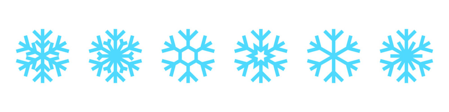 Snowflakes icon set