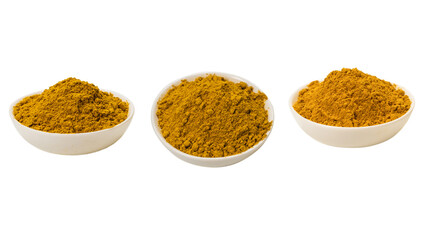 Curry in a bowl isolated.
