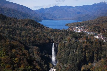 中禅寺湖と華厳の滝