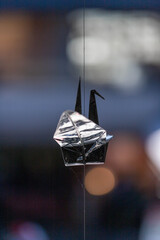 Origami en papier d'aluminium