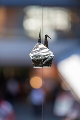 Origami en papier d'aluminium