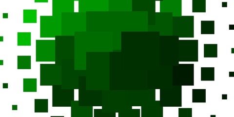 Light Green vector background with rectangles.