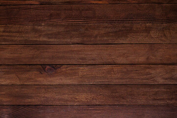 Vintage brown wood background texture with knots and nail holes. Old painted wood wall. Brown...