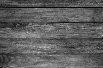 Fototapeta premium Vintage brown wood background texture with knots and nail holes. Old painted wood wall. Brown abstract background. Vintage wooden dark horizontal boards. Front view with copy space