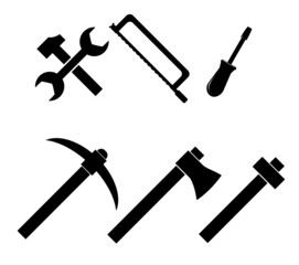 set of tools vector. A set of tools used in building.