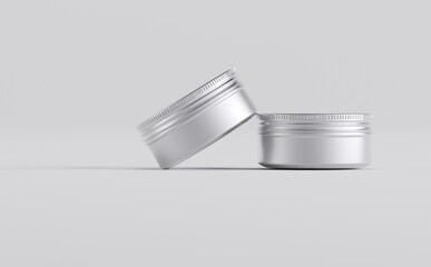 Metal Jar Mockup 3D Illustration
