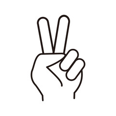 Obraz premium peace icon on white background