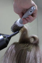 professional hairdresser with scissors and comb