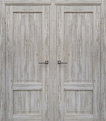 Entrance door (Interior wooden door) isolated on white background