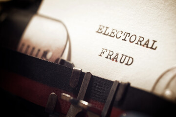 Electoral fraud phrase © WINDCOLORS