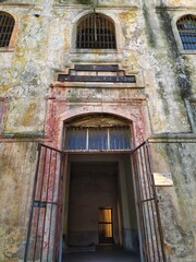 Fototapeta na wymiar Entrance gate to a historic old prison