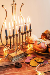 Hanukkah Jewish holiday concept.