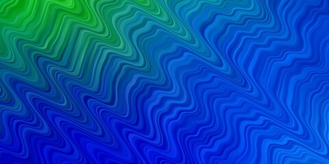 Light Blue, Green vector template with curves.