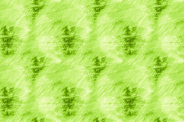 Repeated Fresh Green Scattered Acrylic Blobs. Endless Grassy Color Liquid Color Design. Seamless Lime Bright Tie Dye Effect. Leafy Color Organic Farming Idea. Eco Living Design.
