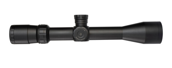Adustable scope for a high powered rifle