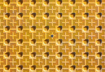 Abstract, Yellow Pattern Grid