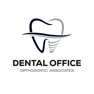 Dental Clinic Logo Design Dentist Logo Tooth abstract Linear Dentist stomatology
