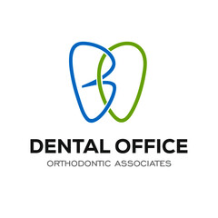 Dental Clinic Logo Design Dentist Logo Tooth abstract Linear Dentist stomatology