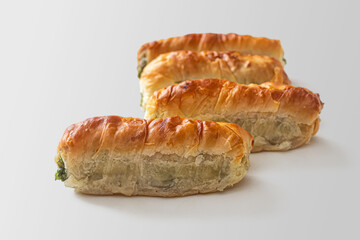 Golden-crusted puff pastry rolls