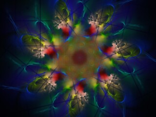 Imaginatory fractal background Image