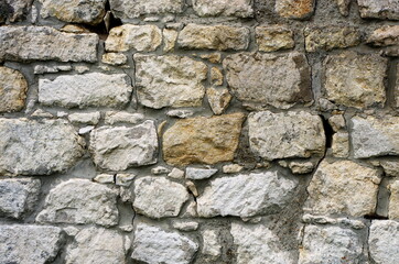 Grunge ancient wall stone background textures, rock background. Real stone wall surface texture background.  