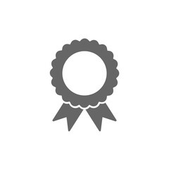 Badge icon. Award medal symbol. Success and winning sign. Certificate concept. Approve vector illustration. Isolated on white.