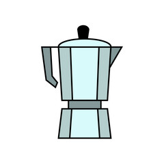 Moka pot icon. Vector