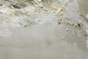 Abstract acrylic and watercolor smear blot painting. Color horizontal texture background.