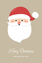 Santa Claus. Christmas decoration. Vector