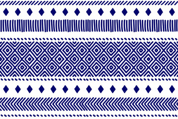 Tribal pattern. Ethnic geometric seamless background, boho motif, maya, aztec line vector illustration. mexican print texture