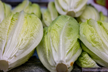 green salad on the market
