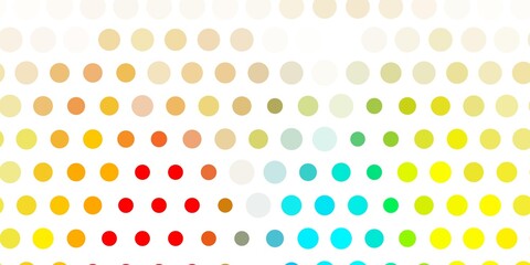 Light blue, yellow vector pattern with spheres.